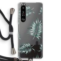 Simple leaves: Sony Xperia 1 III Transparant Hoesje met koord
