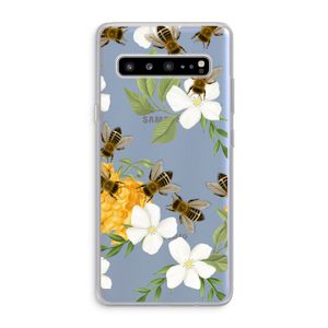 No flowers without bees: Samsung Galaxy S10 5G Transparant Hoesje