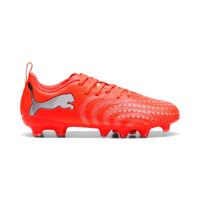 PUMA Future 9 Play Gras / Kunstgras Voetbalschoenen (MG) Kids Felrood Zilver Zwart