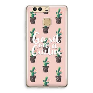 Cactus quote: Huawei P9 Transparant Hoesje