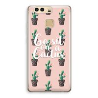 Cactus quote: Huawei P9 Transparant Hoesje