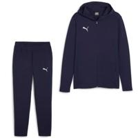 PUMA teamFINAL Casuals Trainingspak Full-Zip Donkerblauw Zilver