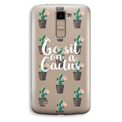 Cactus quote: LG K10 (2016) Transparant Hoesje