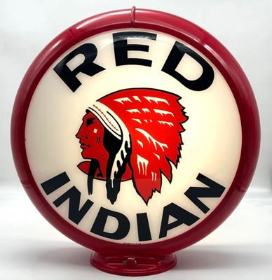 Red Indian Benzinepomp Bol - Glazen Lenzen