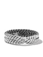 David Yurman bracelet Sculpted Cable Double Wrap en argent sterling (8,5 mm) - thumbnail