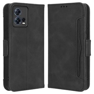 Cardholder Series Motorola Moto S30 Pro/Edge 30 Fusion Portemonnee Hoesje - Zwart