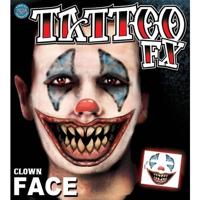 Face tattoo Clown