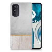 Motorola Moto G52/G82 | Bumper Hoesje | Wood Concrete