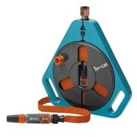 Tubo da giardino in tessuto piatto GARDENA con astuccio avvolgibile