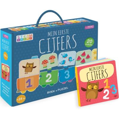 Mijn Eerste Cijfers Puzzeltrein + Boek