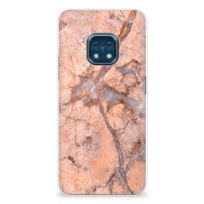 Nokia XR20 | TPU | Siliconen hoesje | Marmer Oranje