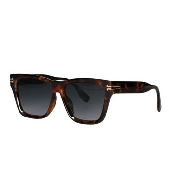 Spectrum zonnebril vierkant tortoise smoke glas dames