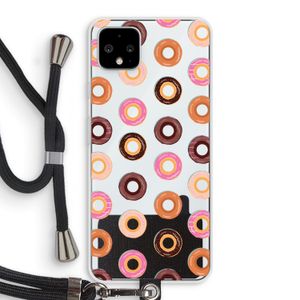 Donuts: Pixel 4 XL Transparant Hoesje met koord