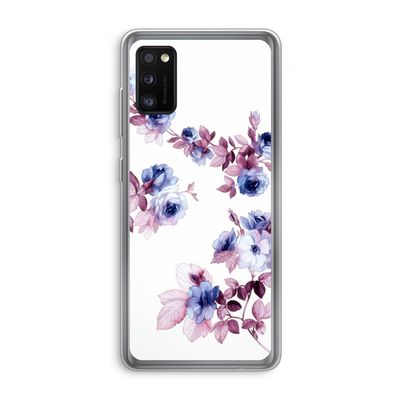 Waterverf bloemen: Samsung Galaxy A41 Transparant Hoesje