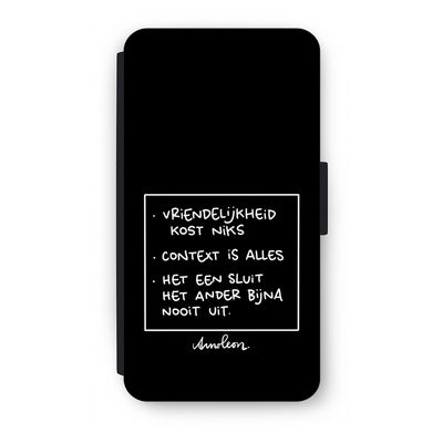 Mijn Motto's: iPhone X Flip Hoesje