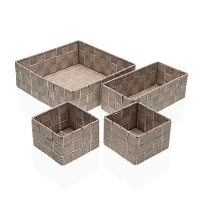 Basket spelset Versa Stro Polypropyleen Maïsvezel 26 x 8,5 x 26 cm