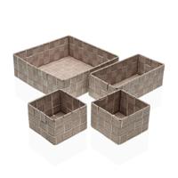 Basket spelset Versa Stro Polypropyleen Maïsvezel 26 x 8,5 x 26 cm