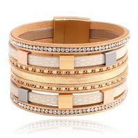 Deja Jewels Meerlaags Armband - Squares Gold