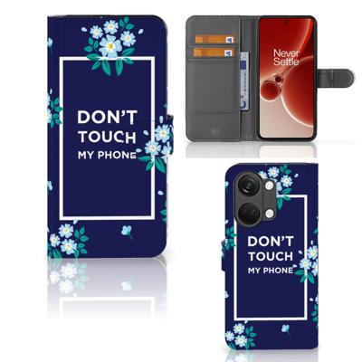 OnePlus Nord 3 Portemonnee Hoesje Flowers Blue DTMP | Portemonnee hoesje