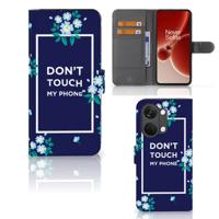 OnePlus Nord 3 Portemonnee Hoesje Flowers Blue DTMP | Portemonnee hoesje