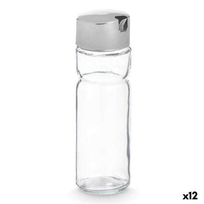 Flesje Vivalto OCT-TW022 OCT-TW022 Transparant Zilverkleurig Metaal Kristal Plastic 180 ml 4,6 x 15,7 x 4,6 cm (12 Stuks)