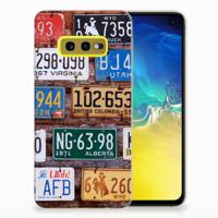 Samsung Galaxy S10e | Siliconen hoesje | met foto Kentekenplaten