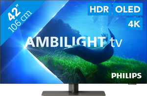 Philips 42OLED808/12 tv 106,7 cm (42") 4K Ultra HD Smart TV Wifi Zwart