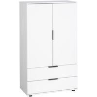 Leen Bakker - Kast Lucca 2-deurs - 140x81x40 Cm - Spaanplaat - Wit
