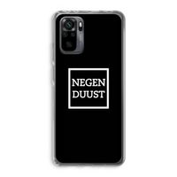 Negenduust black: Xiaomi Redmi Note 10 Pro Transparant Hoesje
