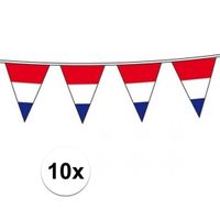 10x Hollandse vlaggenlijnen 10 meter per stuk