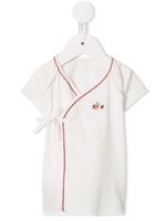 familiar t-shirt à effet portefeuille - Blanc