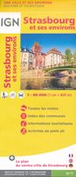 Wegenkaart - landkaart - Fietskaart - Stadsplattegrond Strasbourg | IGN - Institut Géographique National - thumbnail