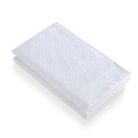 WALRA Gastendoek Soft Cotton Popcorn Wit - 2x 30x50 cm