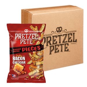 Pretzel Pete - Smokey Bacon Chedder Pretzel Pieces - 8x 160g