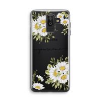 Daisies: Samsung Galaxy J8 (2018) Transparant Hoesje Daisies: Samsung Galaxy J8 (2018) Transparant Hoesje