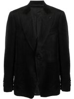 Lardini blazer boutonné à revers pointus - Noir - thumbnail