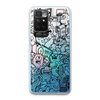 Vexx Black City : Xiaomi Redmi 10 Transparant Hoesje Vexx Black City : Xiaomi Redmi 10 Transparant Hoesje