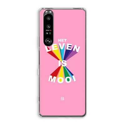 Het Leven Is Mooi: Sony Xperia 1 III Transparant Hoesje