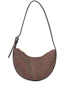 ETRO mini sac porté épaule en cuir - Marron