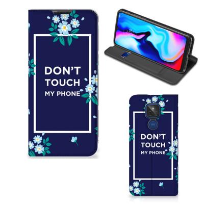 Motorola Moto G9 Play Design Case Flowers Blue DTMP Motorola Moto G9 Play Design Case Flowers Blue DTMP