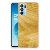 OPPO Reno 6 5G Bumper Hoesje Licht Hout