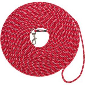 Trixie hondenriem junior sleeplijn lang rood (4 MMX4 MTR)