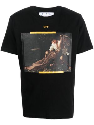 Off-White t-shirt à imprimé Caravaggio - Noir