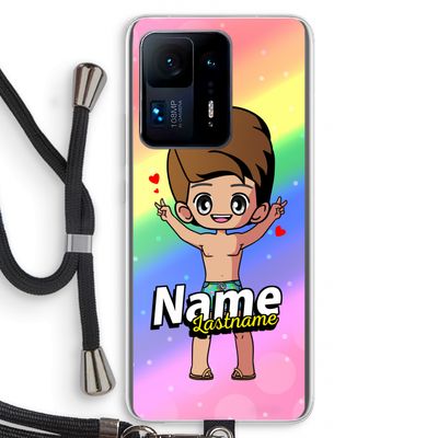 Chibi Maker man: Xiaomi Mi Mix 4 Transparant Hoesje met koord