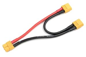 Y-kabel serieel xt60, silicone kabel 12awg, 12cm