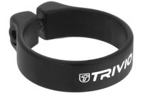 Trivio - zadelpenstopper aluminium zwart 27.2mm