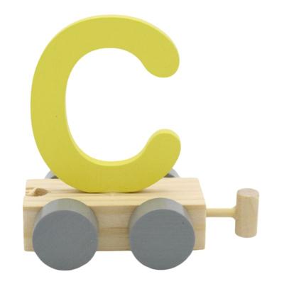 JeP kids houten treinletter C-geel