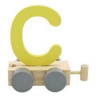 JeP kids houten treinletter C-geel