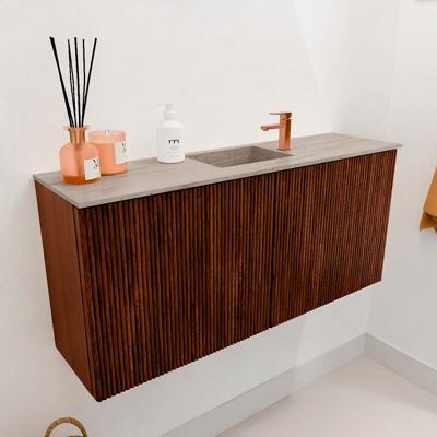 Toiletmeubel Mondiaz Joya Dlux | 90 cm | Meubelkleur Ruby | Faye wastafel Saba Wasbak Midden | 1 kraangat