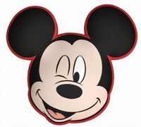 Disney kussen Mickey Mouse 35 cm polyester zwart/rood - thumbnail